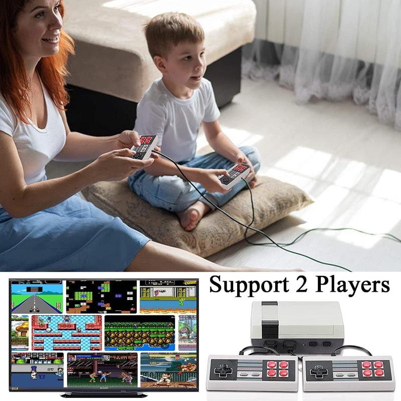 Retro Classic Game Console,Classic Video Games System Built-in 620 Games and 2 Classic Edition Controllers,Av Output Plug and Play,Retro Toys