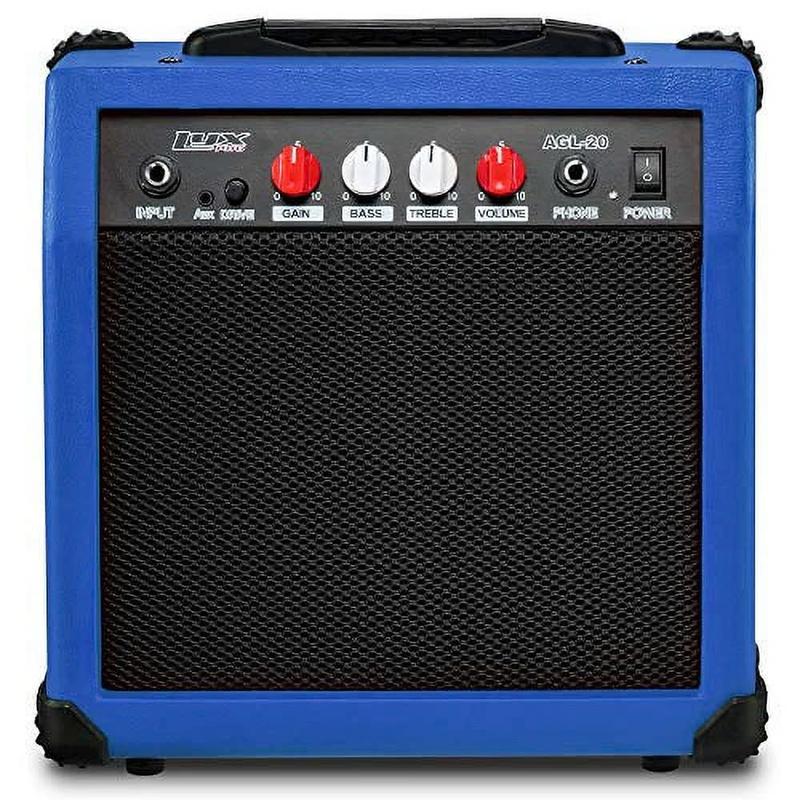 20 Watt Electric Guitar Amplifier with Built-in Speaker, Green, Blue, Mahogany, Natural - YOUTH MUSIC