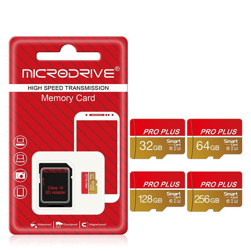 Micro TF SD Card, 16GB 32GB 64GB 128GB U3 Class 10 Memory Card, 1 Count Flash TF Cards with SD Adapter，Accessories for Smartphone, Camera, Laptop, Tablet