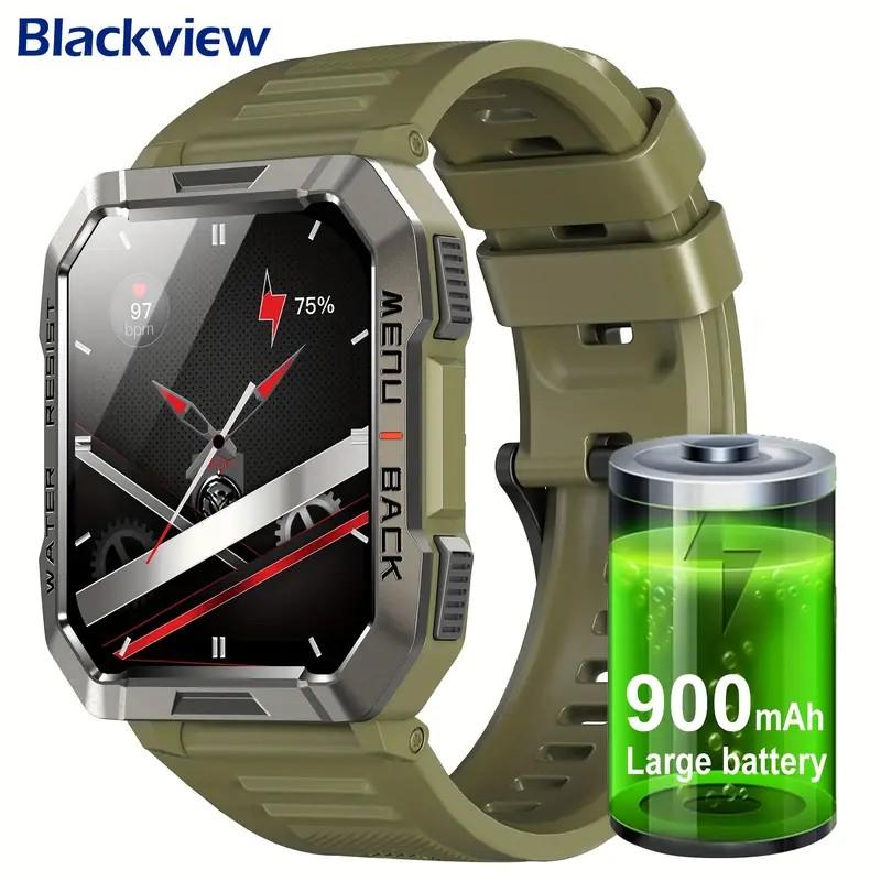 Blackview Men's Smartwatch, 100 Day Battery (Receive Calls Dial), 2.01