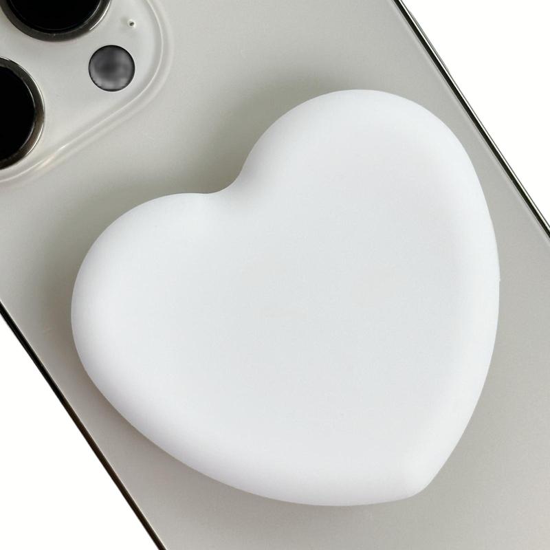 Cute Heart-Shaped Phone Grip Stand Holder, Multipurpose Foldable Desktop Stand and Adhesive Grip, Hands-Free Viewing and Stable Support for Smartphones Tablet