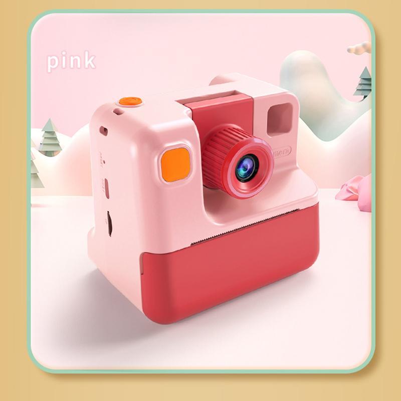 KGG Kgg Student Multi-function Mini Print Digital Camera, 1080P HD Digital Camera, Paper Ink-free Thermal Print Camera, Instant Imaging Camera