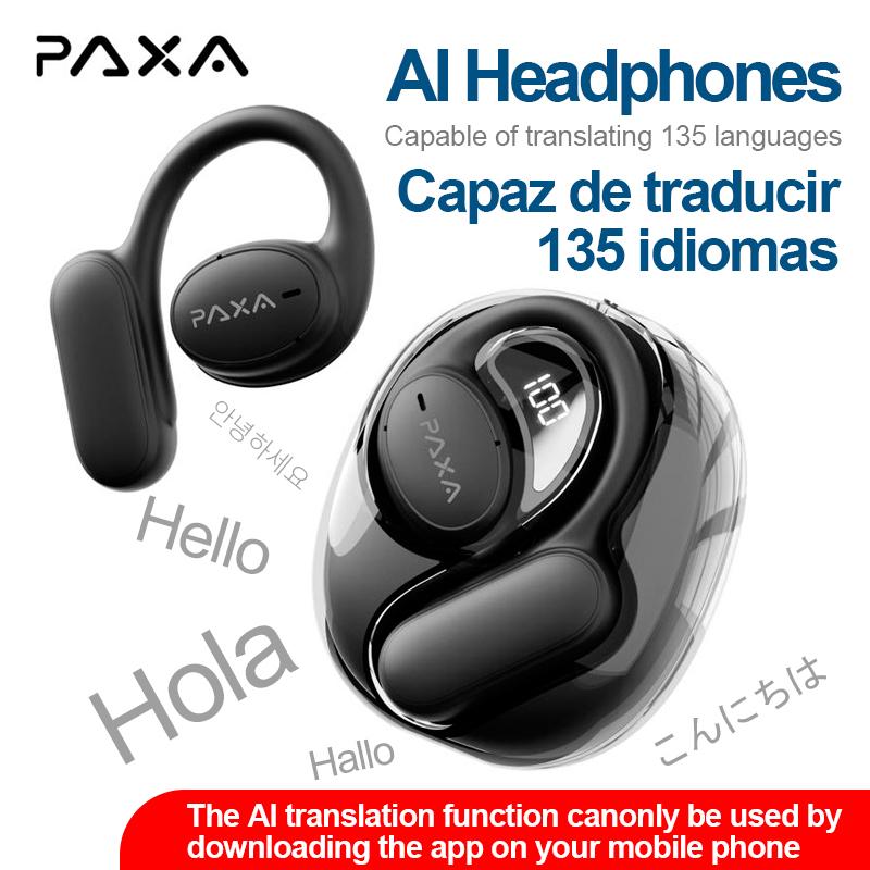 PAXA OpenAir 5 OWS Translation Wireless Bluetooth Earphones Support 135 Languages Real Time Bluetooth Translation Support Playing Music Phone Calls Headphones