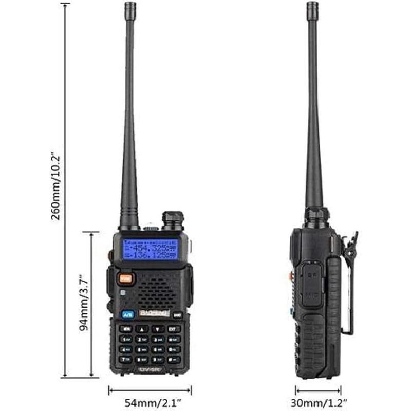 Upgraded version 8W ham radio, 2rd gen UV5R (UV5R upgrade version) 1 pack