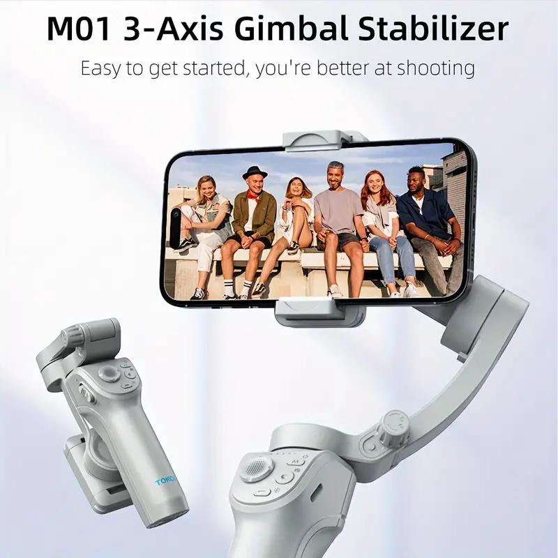 Smart Gimbal Stabilizer 3-Axis Phone Gimbal Object Tracking and Foldable Video Recording Stabilizer Video Blog Accessories Smartphone