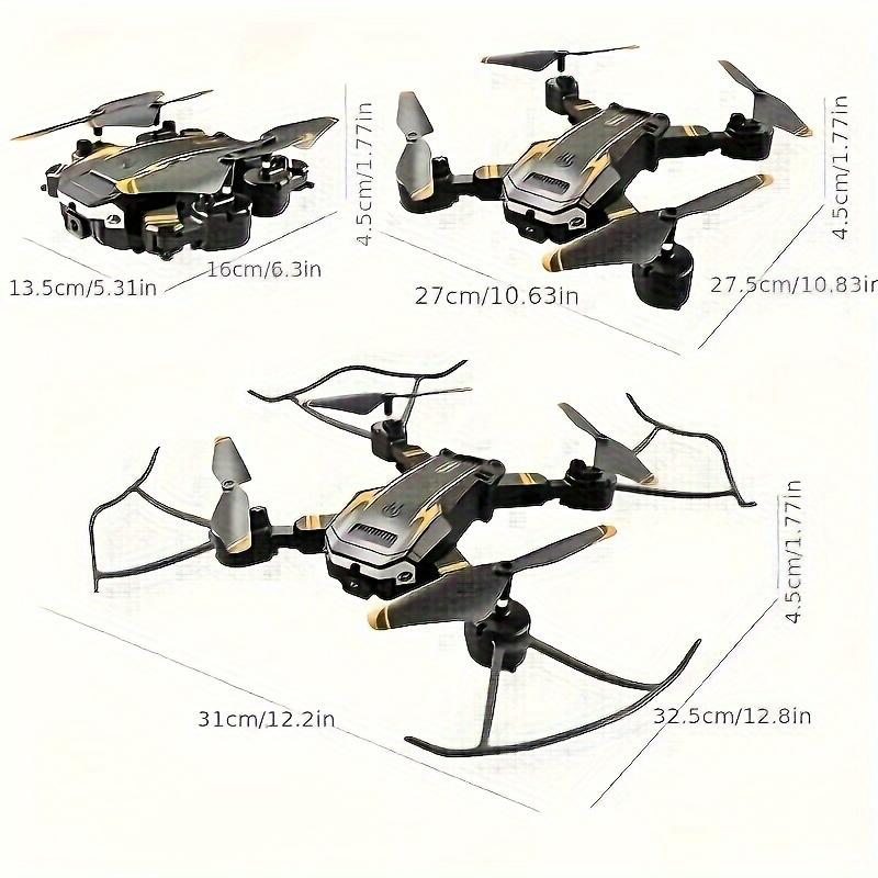 S6 Foldable Quadcopter Mini Drone, Dual Camera-Adult Remote Control Helicopter Toy, Automatic Hover and Intelligent Obstacle Avoidance System, Designed for Beginners, as Christmas Thanksgiving Halloween Gift