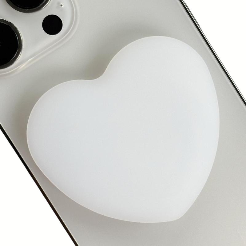 Cute Heart-Shaped Phone Grip Stand Holder, Multipurpose Foldable Desktop Stand and Adhesive Grip, Hands-Free Viewing and Stable Support for Smartphones Tablet