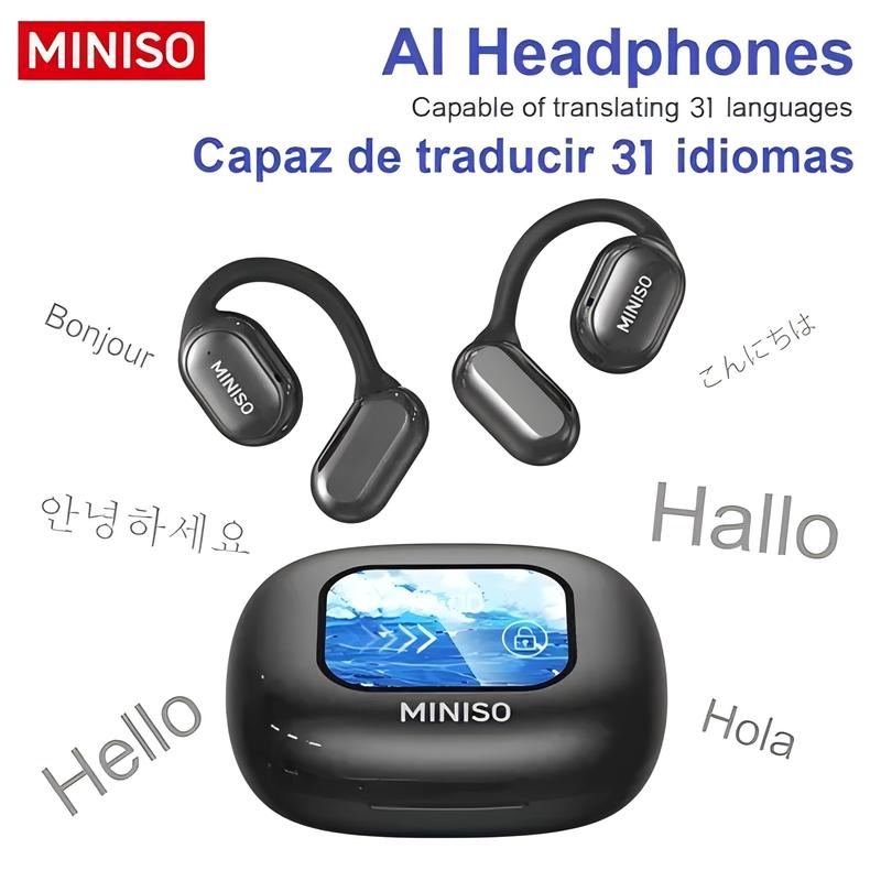 Touch screen wireless bluetooth headset Touch screen headset Touch screen support multi-language Real-time bluetooth Support play music Phone headset