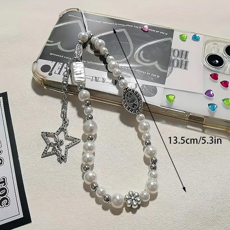 Angel Phone Chain Pendant, Beaded Phone Lanyard Charm, Fashion Phone Strap Jewelry for Women & Girls Phones, Camera Smartphone Accessories