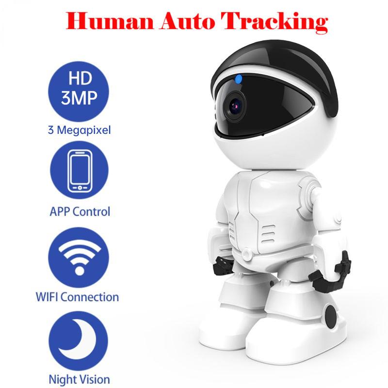 Smart Mini Robot 1080P Wifi IP Camera WiFi PanTilt