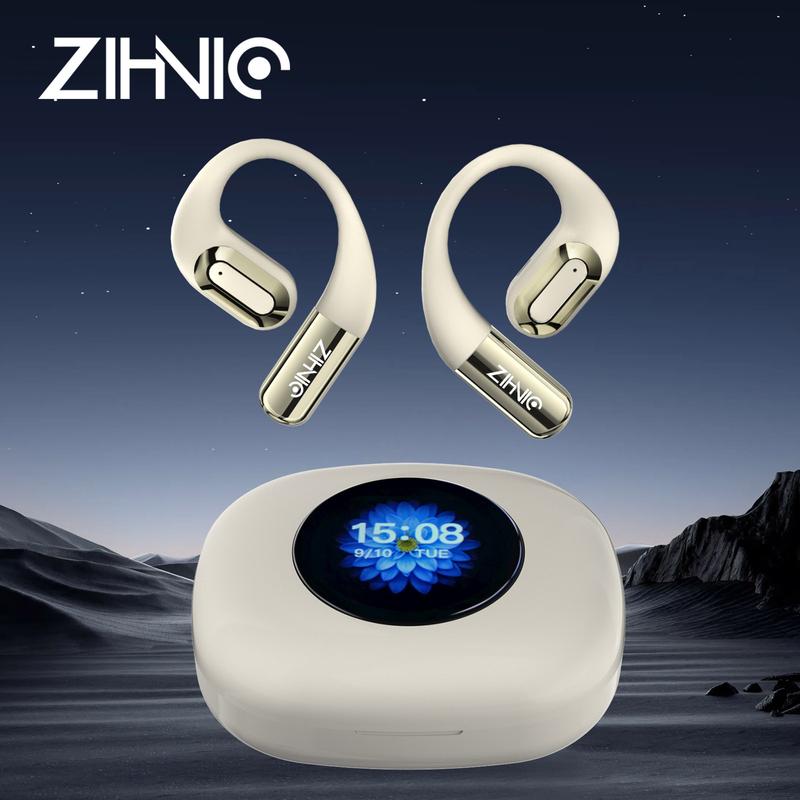 ZIHNIC CT09 True Wireless Open Ear Earbuds Bluetooth 5.4,35Hours Playtime,lPX5 Waterproof,OWS Headphones,Earphone