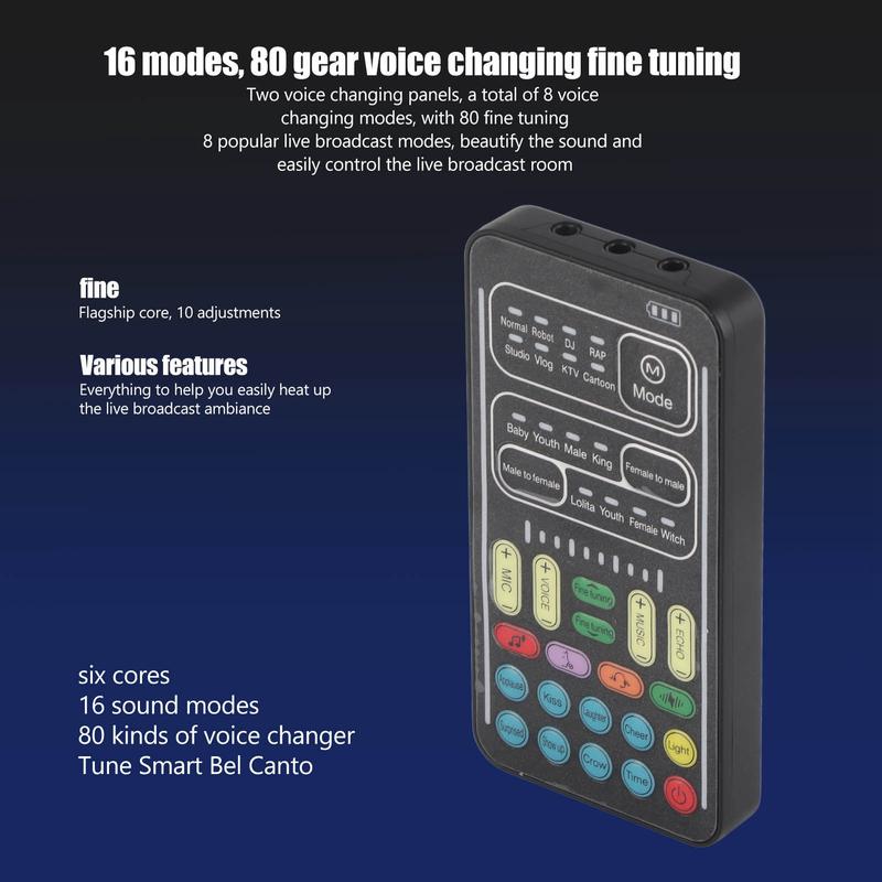 i9 portable handheld microphone voice converter with sound multi-function effect machine voice disguiser