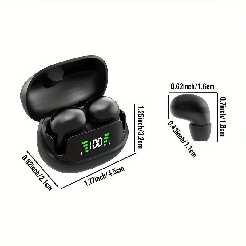 In-ear Design Wireless Earphone, Noise Cancelling Headphone with Built-in Mic, Bluetooth-compatible Earbuds for Work, Class & Sleep