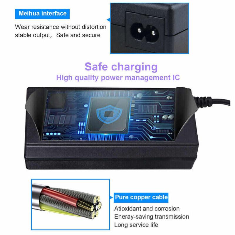 Muhubaih 6-IN-1 54.6V 2A Charger for 13S 48V Li-ion Battery Electric Scooter Ebike Charge Adapter Charging