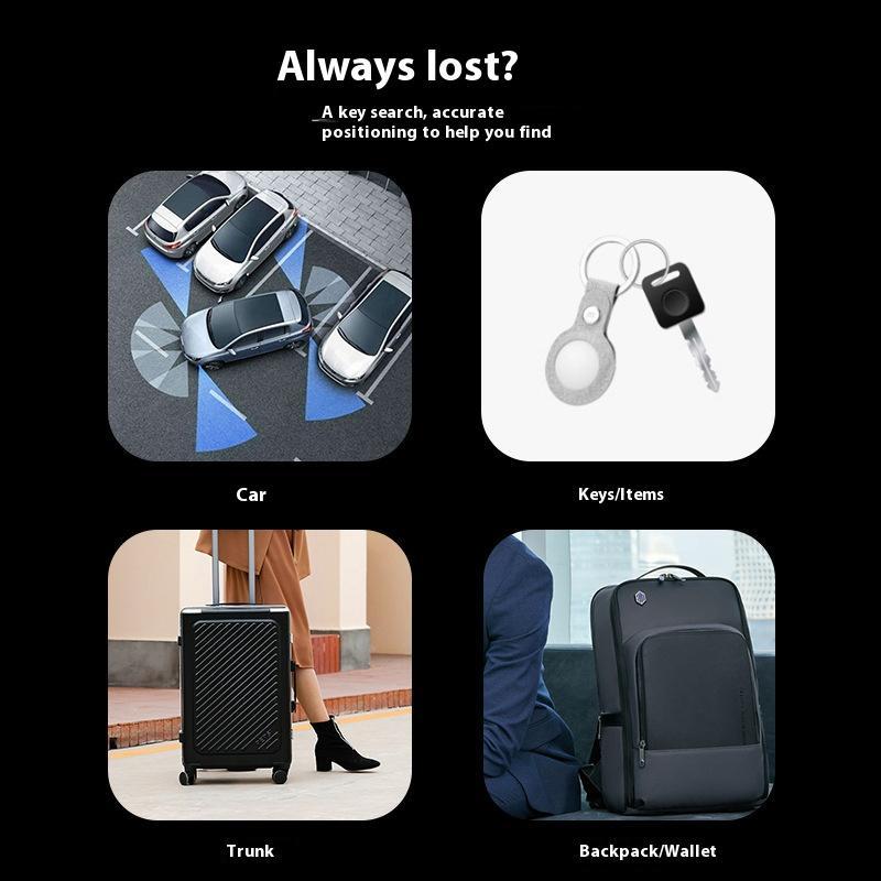 Smart GPS Tracker, Portable Mini GPS Tracker, Anti-loss Reminder Device, Rechargeable GPS Tracker for Car Key, Pet, Child