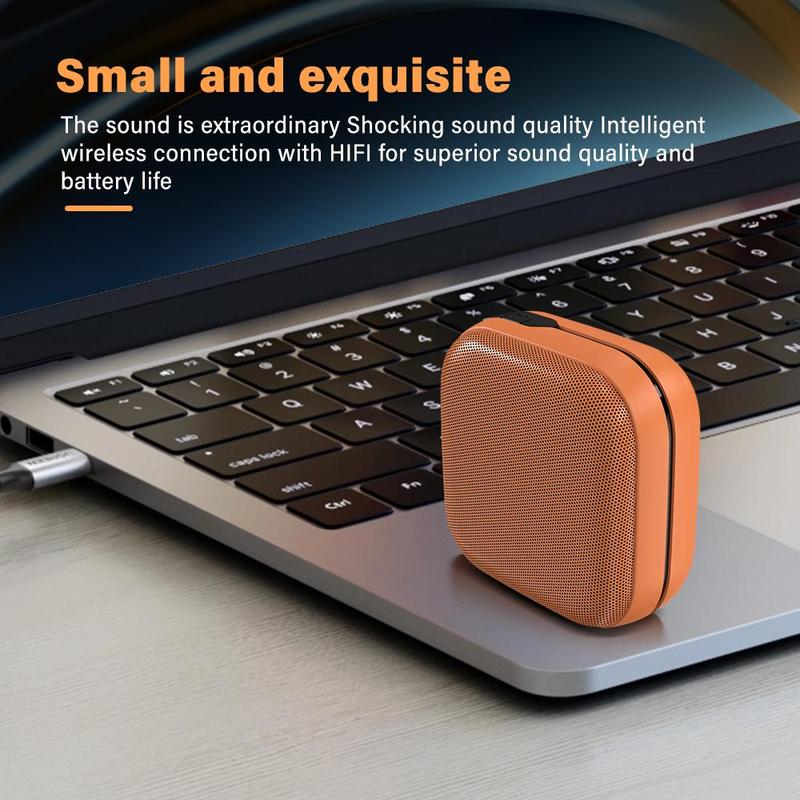 Portable Wireless Speaker, USB Rechargeable Mini Wireless Speaker with Lanyard, Universal Outdoor Speaker for Travel & Sports