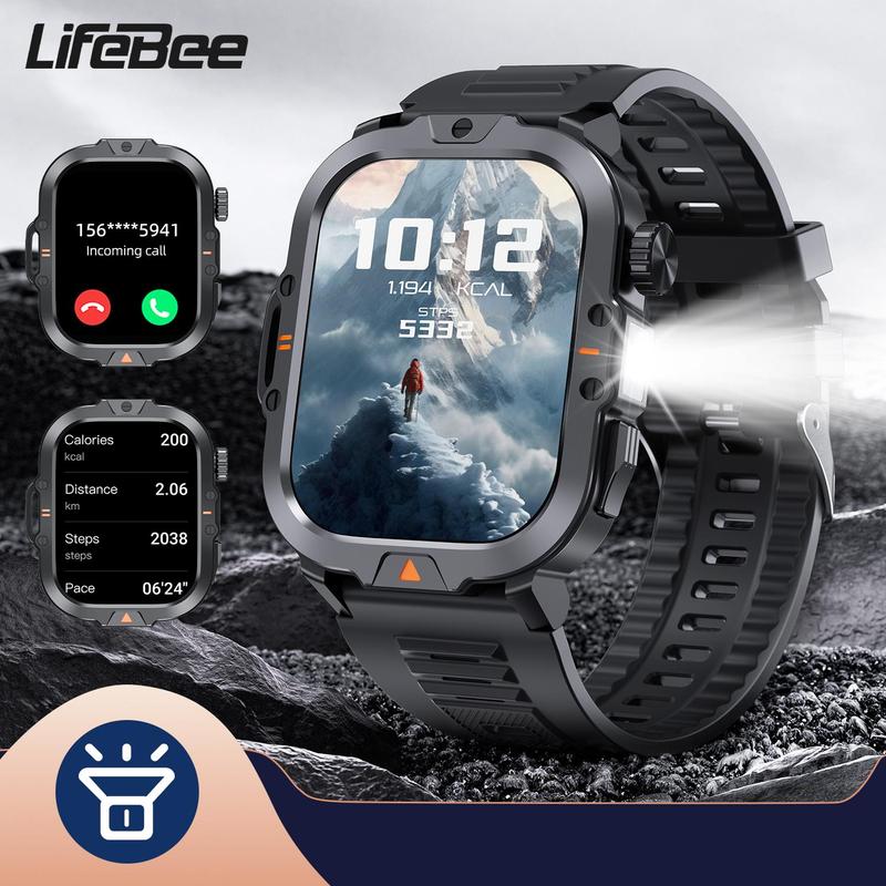 LIFEBEE Multifunctional Smart Watch, 1 Count Fashion Digital Watch with Flashlight, Sport Smartwatch, Fitness Watch, Waterproof Sports Watch with Weather Forecast & Music Control Function