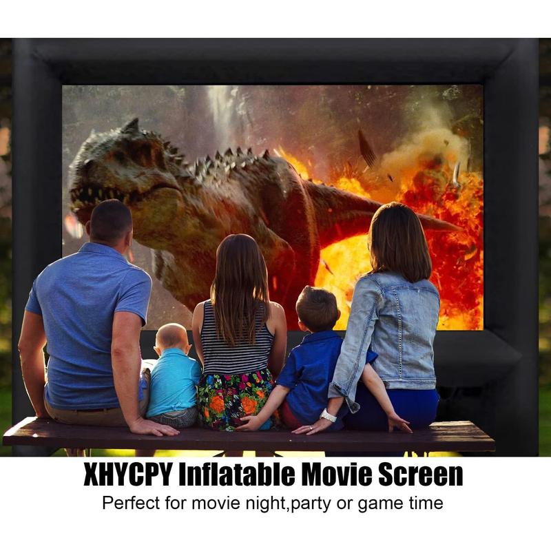 16ft Inflatable Movie Screen Outdoor Projector Screen with Air Blower Storage Bag - Front Rear Projection, Easy Set Up Blow Up Screen for Backyard Movie Night, Theme Parties, Celebrations Audio christmas 2024 ornament